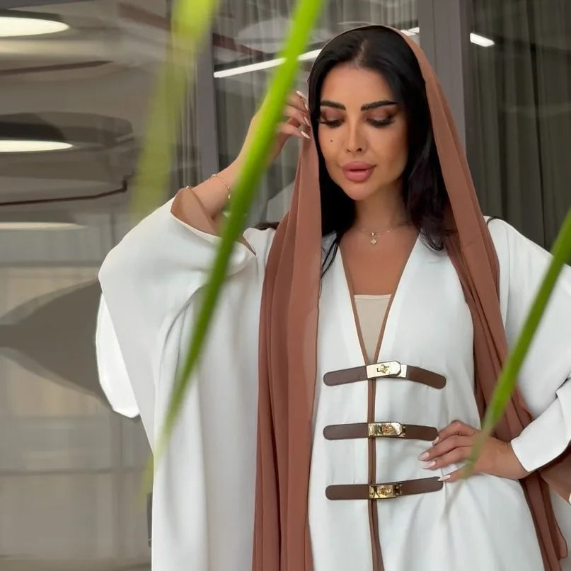 Nayla | Abaya manches fluides élégance moderne